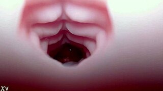 Quickie monster creampie blasts emelie's fleshlight toy ass deep with sound!