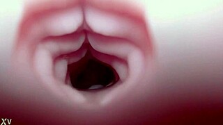 Quickie monster creampie blasts emelie's fleshlight toy ass deep with sound!