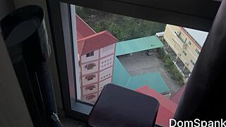 petite asian slut screams balcony ass pussy double pound full vid
