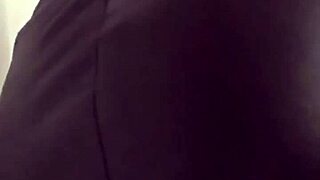 Stepdaughter Drops Leather Skirt Reveals Tight Ass