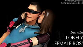 Lonely female boss teases dirty erotic roleplay audio