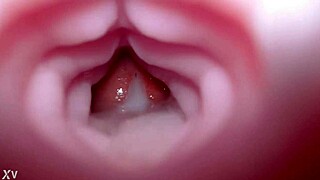 Quickie monster creampie blasts emelie's fleshlight toy ass deep with sound!