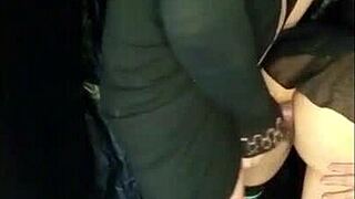 Pear butt anal creampie with big tits nipples