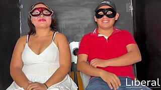 curvy wife interviews cuckold hubby on her humiliating swinger exploits