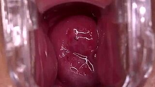Horny homemade slut with big tits and shaved wet pussy squirts from hardcore fucking