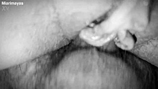 dominican bbw took evry drop of my hot cum all over her fat belly