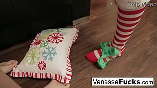 What if Santa's pounding Vanessa's tight wet pussy raw?