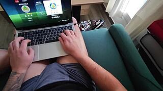 hey hijastro, drop fifa and let mommy's tetona tits play with your polla