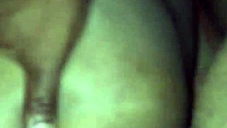 fat ebony ass bounces on huge black monster cock close up