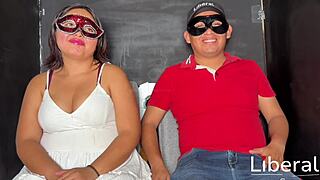 curvy wife interviews cuckold hubby on her humiliating swinger exploits