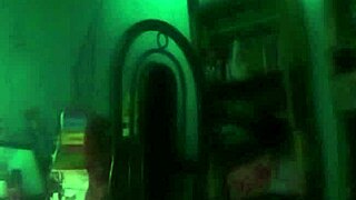 Amateur Latina couple enjoys webcam intimately. Homemade session in darkness.