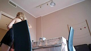 gostosa blonde latina in lingerie fetish kitchen natural tits masturbation tease