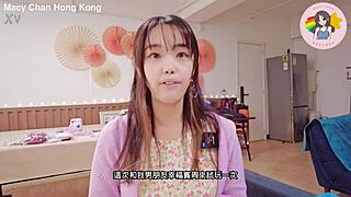 hong kong macy chan delivers cantonese av soul sucking post-cum blowjob swallow