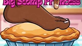 Black model teases feet in new pleaser heels striptease trailer