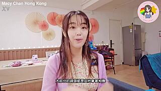 hong kong macy chan delivers cantonese av soul sucking post-cum blowjob swallow