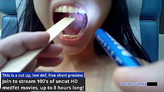 Dr Tampa Gives Raya Nguyen Her Yearly Physical Backstage