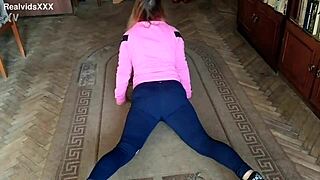 ugly old man explodes from young wifes prostate massage and ass licking rimjob