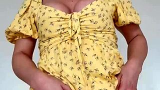 Brazilian Milf Dances Off Panties In Lingerie Teasing Tits