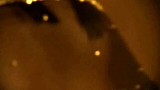 Brunette babe strips nude dances erotically ripping clothes in sexy glamour tease!