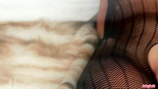 my horny milf neighbor's juicy big pussy lips drip while cheating on hubby