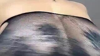 she sits on your face smothering you with big natural saggy tits and rock-hard oval nipples begging for licks
