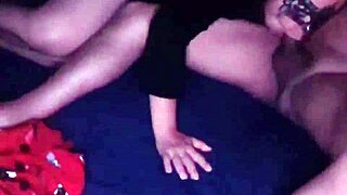 blonde latina prostitute masturbates then sucks cock during bent over creampie