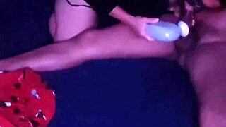 blonde latina prostitute masturbates then sucks cock during bent over creampie