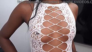 Sensual Brazilian Ebony Naomi Salles Takes First Double Penetration Dap