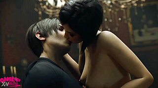 Ada wong lustfully breeds with leon while riding monster cock