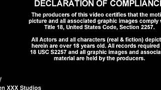 Chubby wife dresses up to share with boytoy in double fun