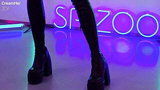 Dripping Creampie Fills Tattoo Babe Eden Ivy's Ripped Latex Pussy After Rough Face Fuck