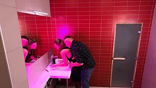 hey check out hidden cam catching teens fucking strangers in nightclub toilet