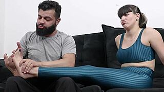 personal trainer fucks student's tight ass in front of cuckold husband