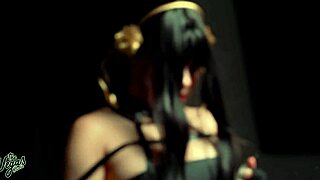 yor forger cosplay slut selena vega fucks brains out in doggystyle cowgirl