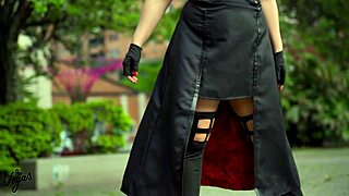 yor forger cosplay slut selena vega fucks brains out in doggystyle cowgirl