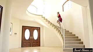 Glamcore stepmom spreads legs for pussylicking then missionary fuck.