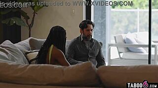 yo this ebony milf beauty ain't fazed by her man's bro trying to smash her 🍑😏