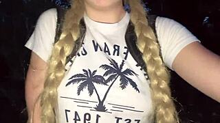 lost in jungle touching my pink pussy and natural tits out there?