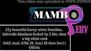Horny Brazilian Gabriella Manhaes Takes BBCs And DAP In Wild Facial Orgy