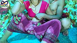 Desi Bhabhi Sex with Brother-in-Law Red Saree Doggystyle Hindi Audio
