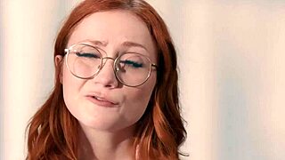 Busty dominant milf pulls redhead young petite nipples spanks binds facesits licks pussy in lezdom submission