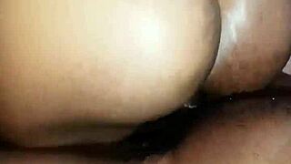 she mounts her stepdad's massive black cock for a deep valentine cowgirl ride on big tits