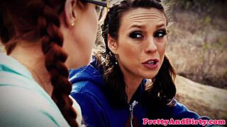 rough fuck ginger babe hard in wild couple trio!!