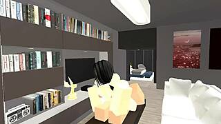 she rides cowgirl like a pro shaking those experienced tits all over... average roblox condo fun