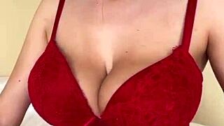 stepmom's big natural milky tits leak during horny massage fuck