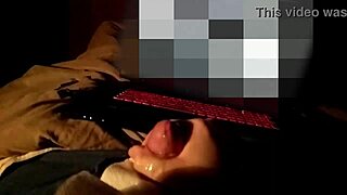 Chubby amateur strokes small cock to huge slo-mo cumshot explosion on fat belly