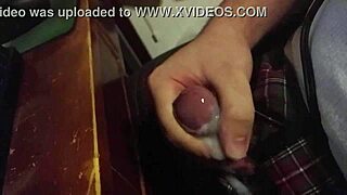 Chubby amateur strokes small cock to huge slo-mo cumshot explosion on fat belly