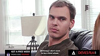 it hurts so good watching sexy busty trans brittney kade take that assfucking from her friend's boyfriend