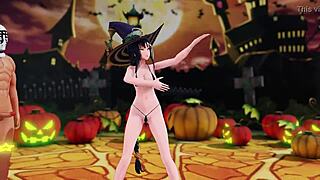mmd hentai halloween dance party