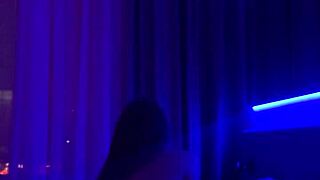 ritafox strips teasingly then fingers her wet pussy